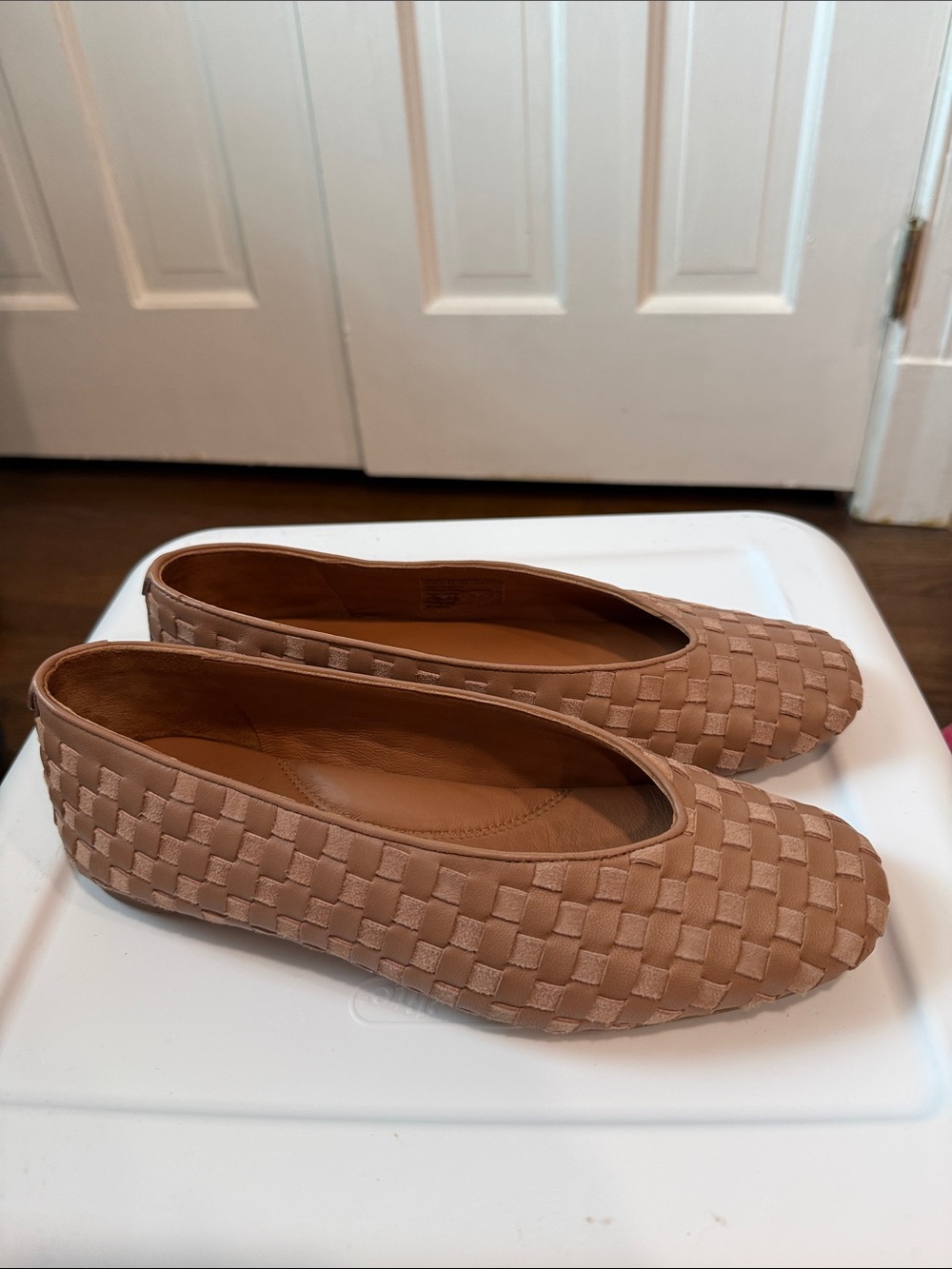 Gentle Souls by Kenneth Cole Woven Leather Flats